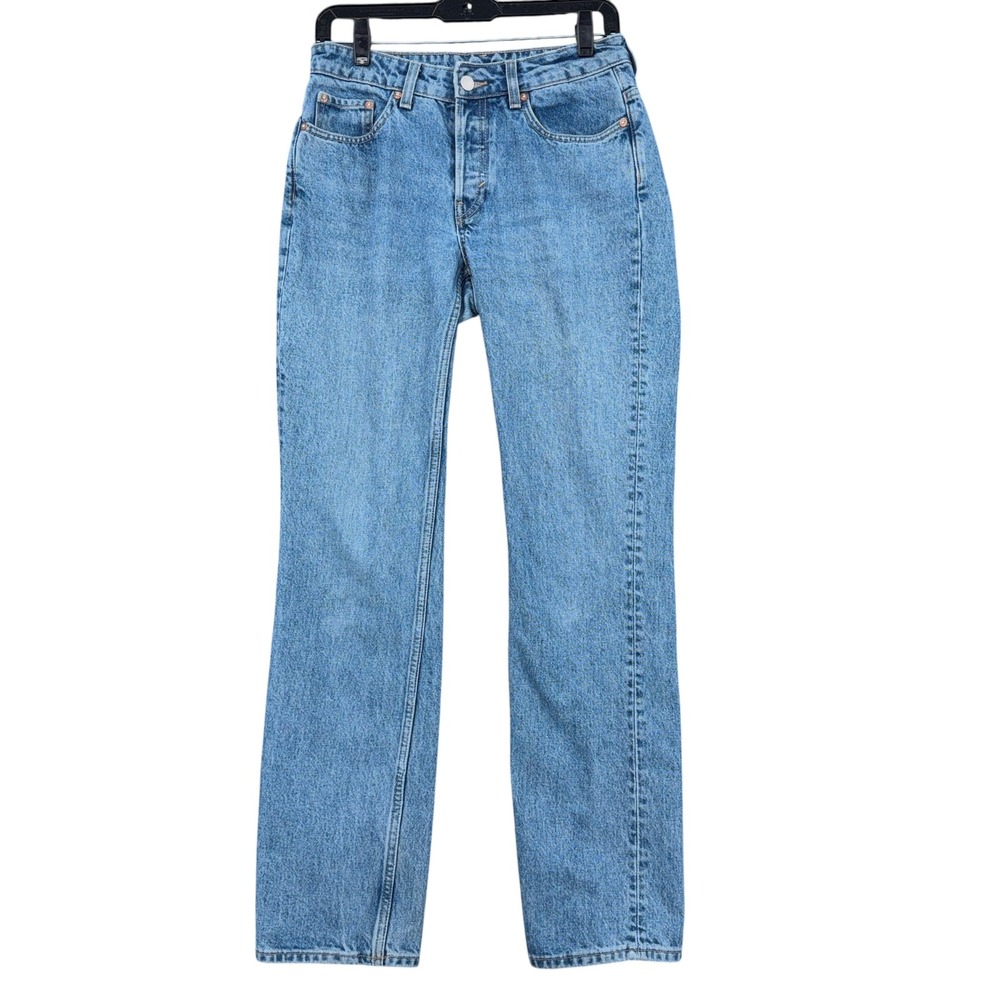 Weekday Pin Mid Straight Jeans Men 27/32 Blue‎ Denim